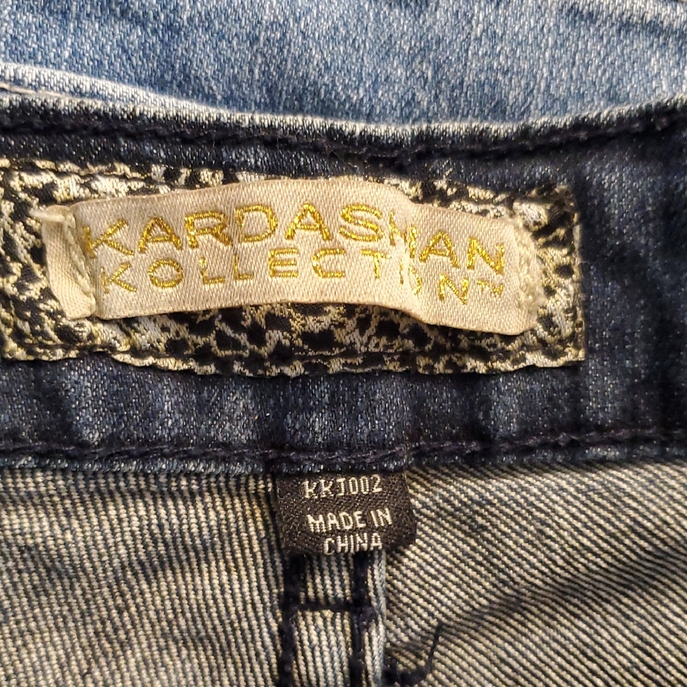 Kardashian Kollection Blue Straight Leg Jeans Size 10 - Picture 4 of 7